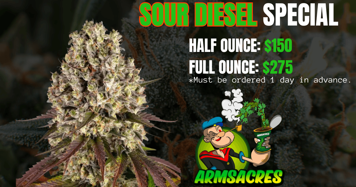 Premium Sour Diesel - Top Shelf Flower Available for Pre-Order and Next-Day Delivery