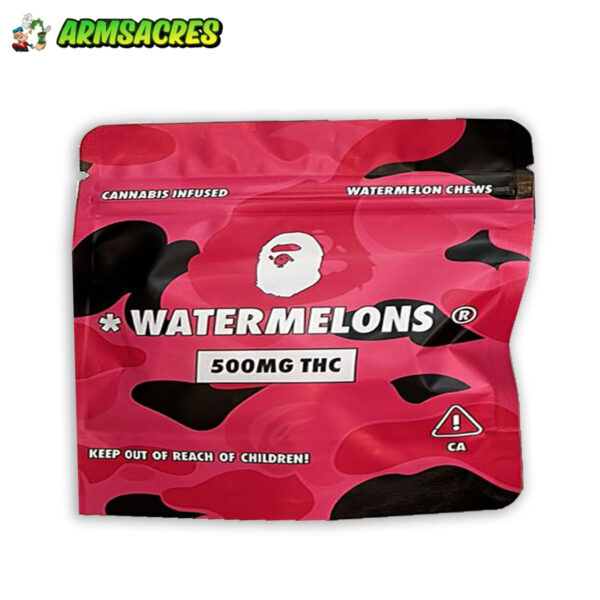 Cannabis Infused Gummies – Watermelons – 500 MG THC