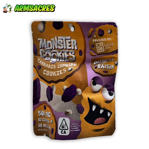 Monster Cookies – Oatmeal Raisin – 500 MG